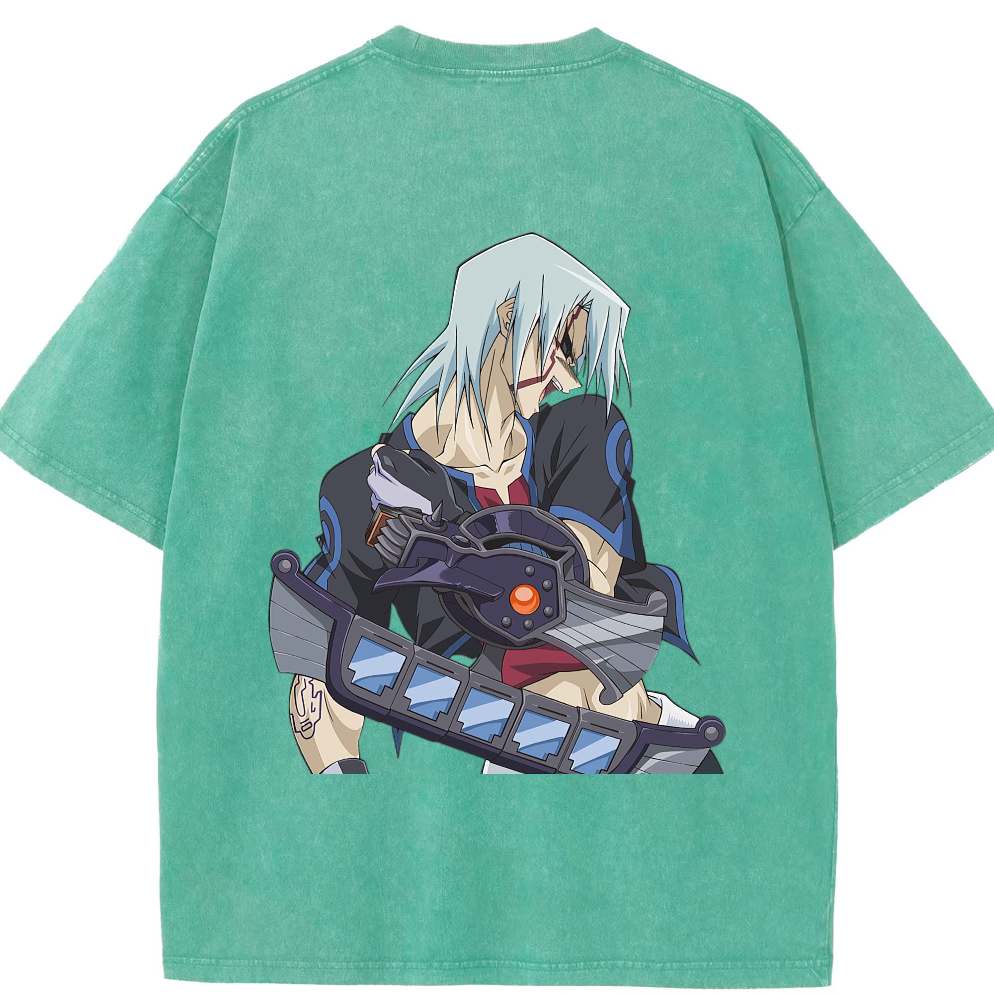 （画像用） 遊☆戯☆王 Yu-Gi-Oh! 綿100% ヴィンテージ風 半袖Tシャツ（背面プリント）